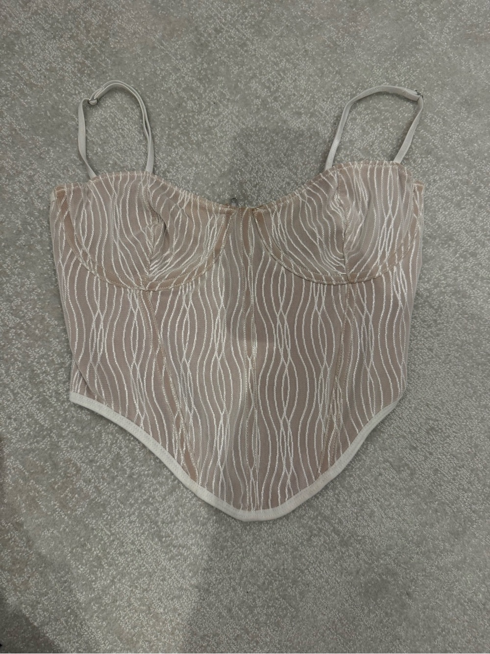 White Fox Boutique Take A Chance Bustier White
